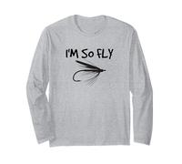 Divertente Idea Regalo per Pesca a Mosca; I'm So Fly, Pescatore Maglia a Manica