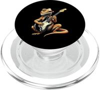 Divertente iguana che suona la chitarra, design per gli amanti della musica PopSockets PopGrip per MagSafe