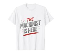 Divertente Il macchinista è Qui Umorismo Maglietta