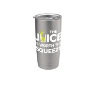 Divertente il succo vale la pena spremere la dieta sana del succo Bicchiere termico in acciaio inox doppia parete
