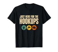 Divertente I'm Just Here for The Hookups Camping Joke Classic Maglietta