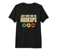 Divertente I'm Just Here for The Hookups Camping Joke Classic Maglietta Premium