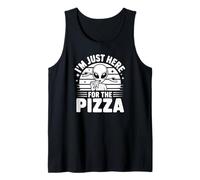 Divertente I'm Just Here for The Pizza Alien Canotta