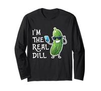 Divertente I'm The Real Dill Pickle Taking Selfie Lover Maglia a Manica