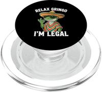 Divertente Immigrato Citazione Relax Gringo Messicano Lucertola Sombrero PopSockets PopGrip per MagSafe