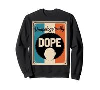 Divertente impenitente Droga dicendo Afro Power Donne Uomini Felpa