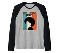 Divertente impenitente Droga dicendo Afro Power Donne Uomini Maglia con Maniche Raglan