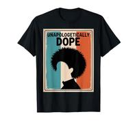 Divertente impenitente Droga dicendo Afro Power Donne Uomini Maglietta