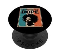 Divertente impenitente droga dicendo Afro Power Donne Uomini PopSockets PopGrip Adesivo