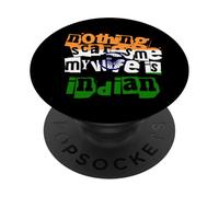 Divertente India Niente Spaventa Me Mia moglie è indiano umorismo PopSockets PopGrip Adesivo