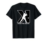 Divertente Indietro K Strikeout Guardando Baseball Pitching Maglietta
