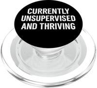 Divertente indipendenza senza supervisione e fiorente citazione PopSockets PopGrip per MagSafe