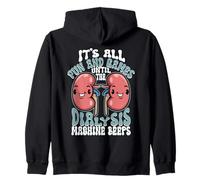 Divertente Infermiera di dialisi È Tutto Divertimento Felpa con Cappuccio