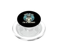 Divertente infermiera procione dicendo prima tutto piacere PopSockets PopGrip per MagSafe