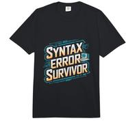 Divertente Ingegnere Software codifica - Sopravvissuto agli errori di sintassi Comfort Colors Adult Heavyweight T-Shirt
