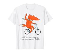Divertente Inglese detti off to Commit Tomfoolery Stile Fox Maglietta