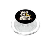 Divertente insegnante di matematica sempre giusta geometria aula PopSockets PopGrip per MagSafe