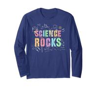 Divertente Insegnante di Scienza Rocce biologia Equipaggio Pensare Nerd Maglia a Manica