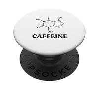 Divertente insegnante di scienze della molecola della caffeina del caffè di chimica PopSockets PopGrip Adesivo