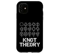 Divertente insegnante di topologia della geometria della matematica della teoria del nodo nerd Custodia per iPhone 11