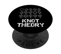 Divertente insegnante di topologia della geometria della matematica della teoria del nodo nerd PopSockets PopGrip Adesivo