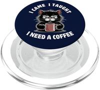 Divertente insegnante La vita torna a scuola ama gli amanti del caffè dei gatti PopSockets PopGrip per MagSafe