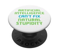 Divertente intelligenza artificiale AI Sarcasmo Design - Umorismo PopSockets PopGrip Adesivo