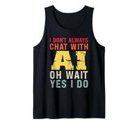 Divertente Intelligenza Artificiale Retro Vintage Chatbot Design Canotta