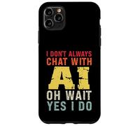 Divertente Intelligenza Artificiale Retro Vintage Chatbot Design Custodia per iPhone 11 Pro Max