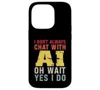 Divertente Intelligenza Artificiale Retro Vintage Chatbot Design Custodia per iPhone 14 Pro