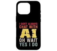 Divertente Intelligenza Artificiale Retro Vintage Chatbot Design Custodia per iPhone 16 Pro
