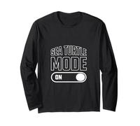 Divertente Interruttore a levetta con Scritta Sea Turtle Mode Maglia a Manica