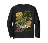Divertente Interruttore di Halloween Don't Make Me Flip My Witch Maglia a Manica