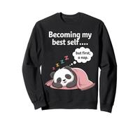 Divertente introverso Che Diventa Il Mio Migliore sé ma Prima Un pisolino Felpa