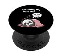 Divertente introverso che diventa il mio migliore sé ma prima un pisolino PopSockets PopGrip Adesivo