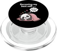 Divertente introverso che diventa il mio migliore sé ma prima un pisolino PopSockets PopGrip per MagSafe