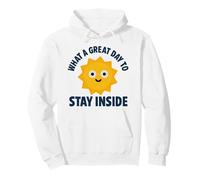Divertente introverso Stare Dentro Felice Sole Felpa con Cappuccio