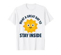 Divertente introverso Stare Dentro Felice Sole Maglietta
