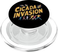 Divertente Invasione Cicala Insetto Apocalisse Comico PopSockets PopGrip per MagSafe
