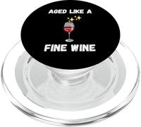 Divertente Invecchiato come un buon vino citazione anziani amanti del vino PopSockets PopGrip per MagSafe