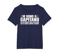 Divertente Io Sono Il Barca Capitano Io Abbia Sempre Ragione Maglietta, Donna Plus-Size, Navy, 2X