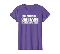 Divertente Io Sono Il Barca Capitano Io Abbia Sempre Ragione Maglietta, Donna, Viola mélange, S