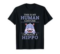 Divertente Ippopotamo Umorismo Questo è Il Mio Costume Umano Ippopotamo di Halloween Maglietta