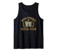 Divertente Irish Goodbye Social Club Detto Sarcastico Canotta