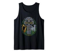 Divertente Irlanda Celtic Cross National Pride Detto Canotta