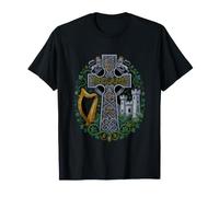 Divertente Irlanda Celtic Cross National Pride Detto Maglietta