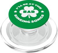 Divertente irlandese St Patricks Day Shamrock Luck I'll be at the Bar PopSockets PopGrip per MagSafe