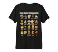 Divertente Italiano Brainrot Meme Compilation 20 Personaggi Bambini Maglietta Premium