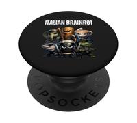 Divertente italiano Brainrot Meme Warrior Team Birthday Crew Kids PopSockets PopGrip Adesivo