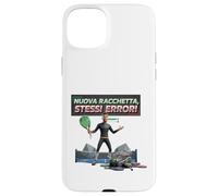 Divertente Italiano Padel Nuova Racchetta Stessi Errori Grafica Custodia per iPhone 15 Plus